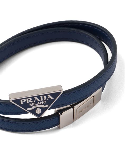 men prada necklace|prada men's leather bracelet.